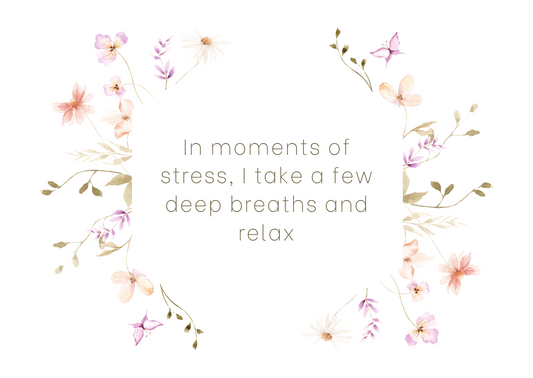 Floral design with a motivational quote on a white background